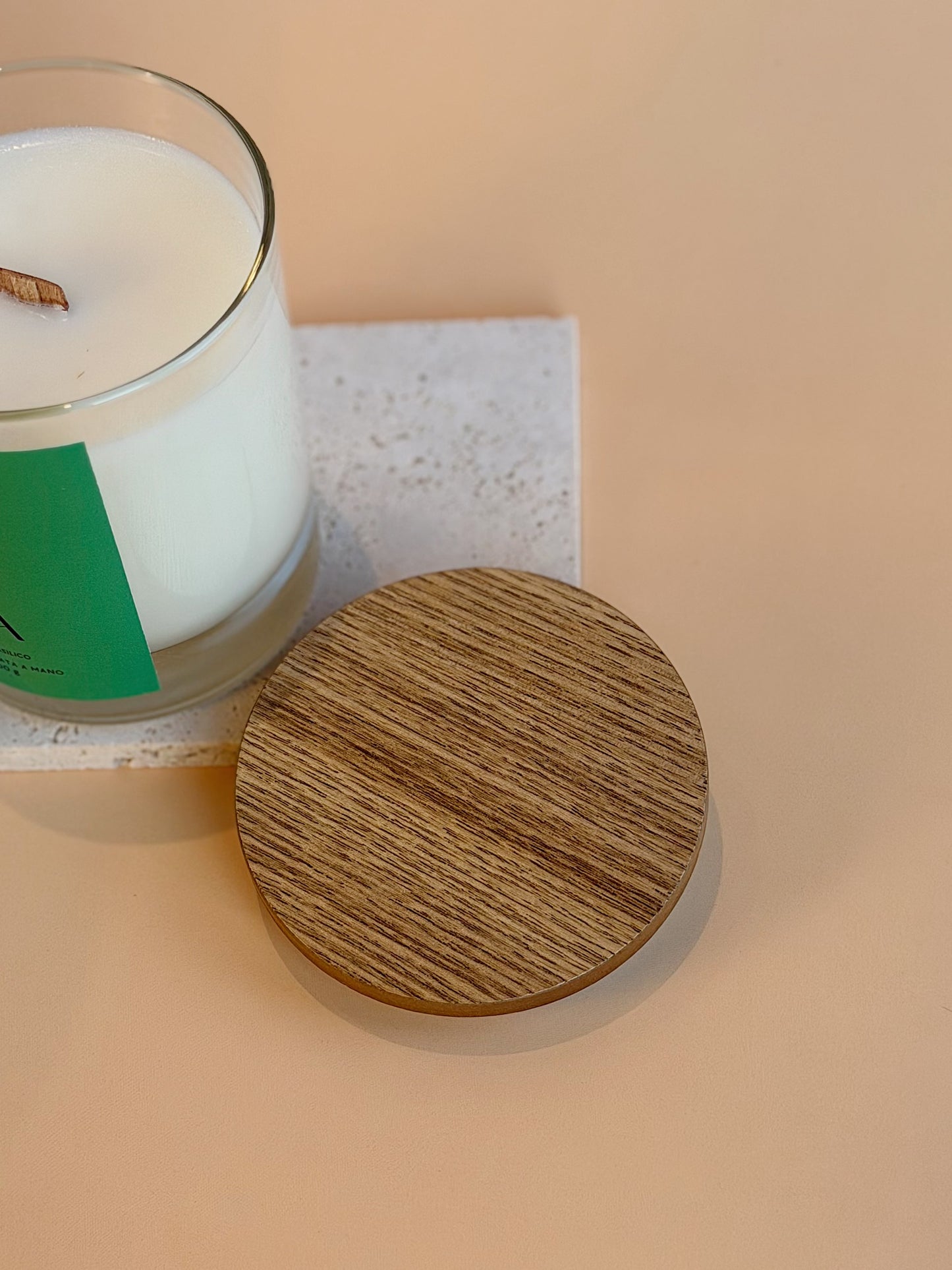 Tappo in legno per candela
