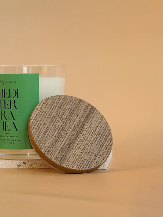 Tappo in legno per candela