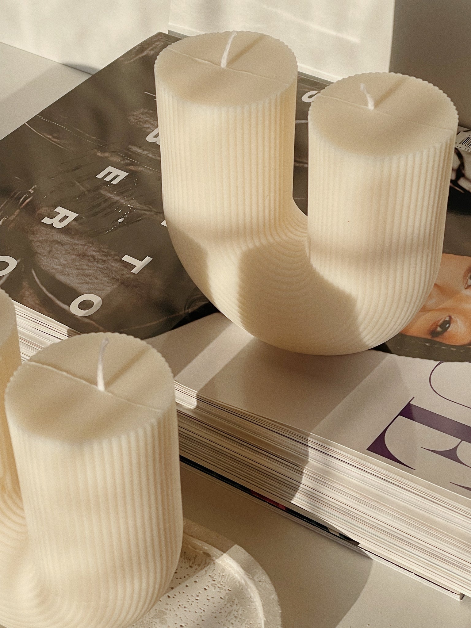 U candle  candela decorativa – HilaryCandles&co